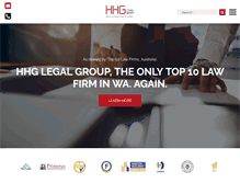 Tablet Screenshot of hhg.com.au